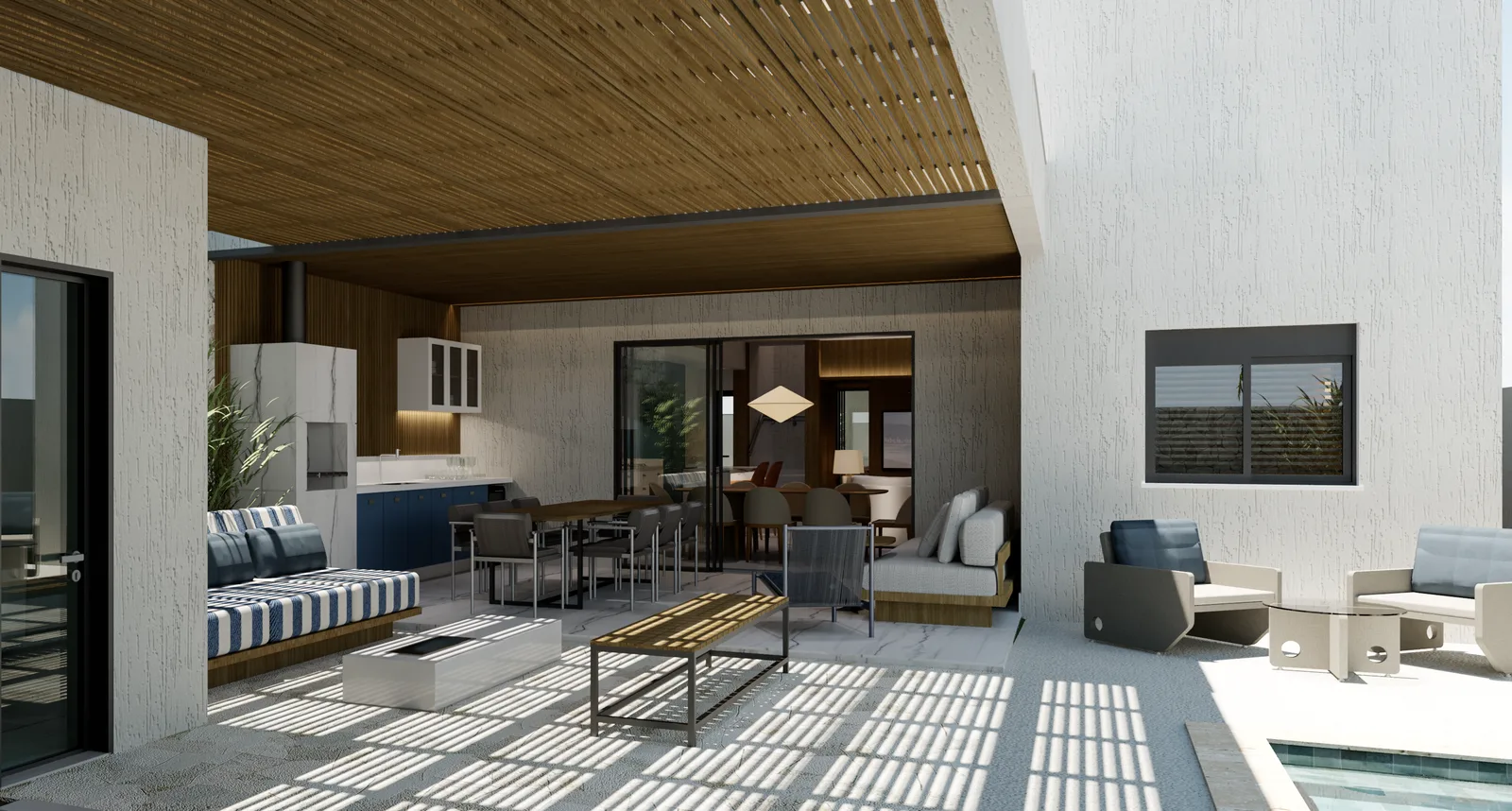 Casa Sobrado do Jardins Áustria — área externa gourmet